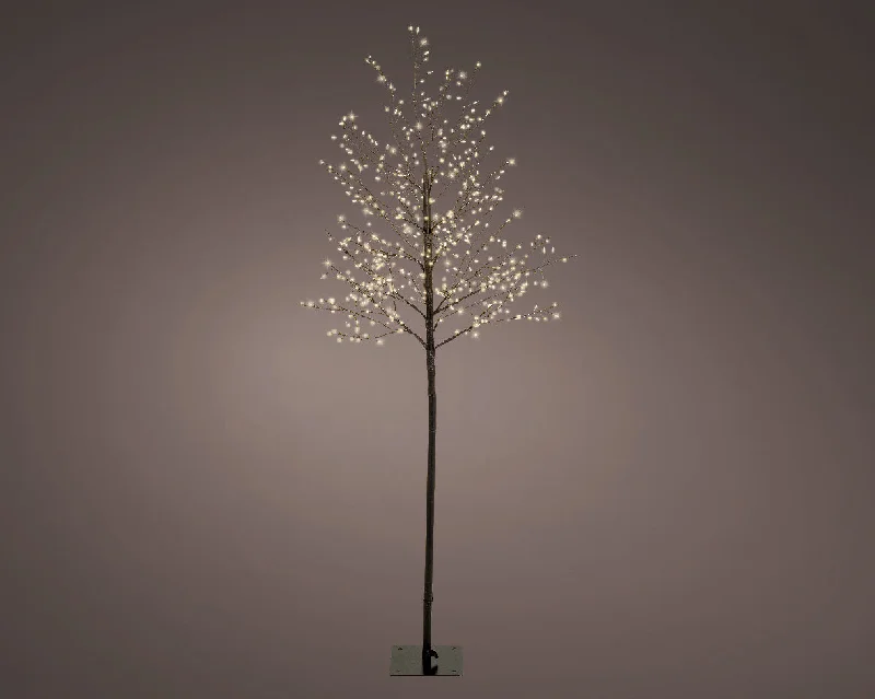 1.5m Micro Warm White LED Black Outdoor Tree by Lumineo