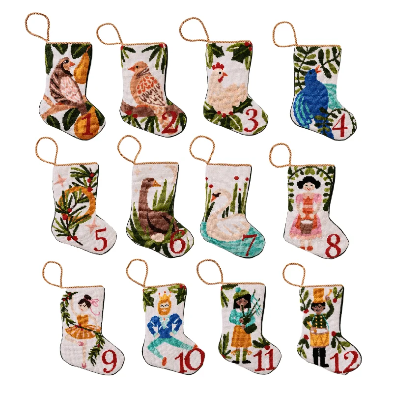 12 Days of Christmas Stocking Full Set