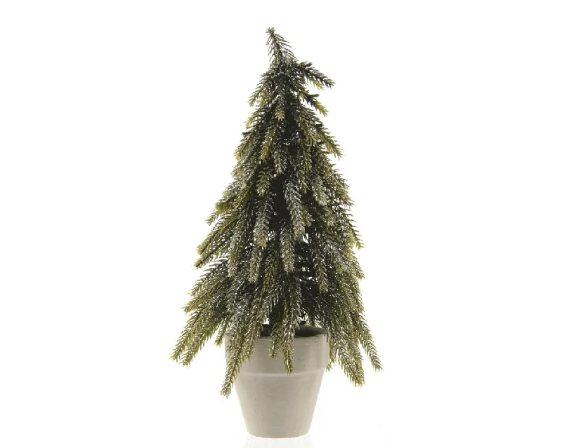 26cm Mini Glitter Potted Tree by Kaemingk