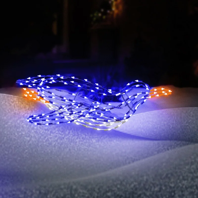 30" Twinkling LED Sliding Penguin Outdoor Wire Sculpture