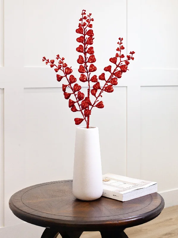 32" Red Leaf Branch Set Of 6