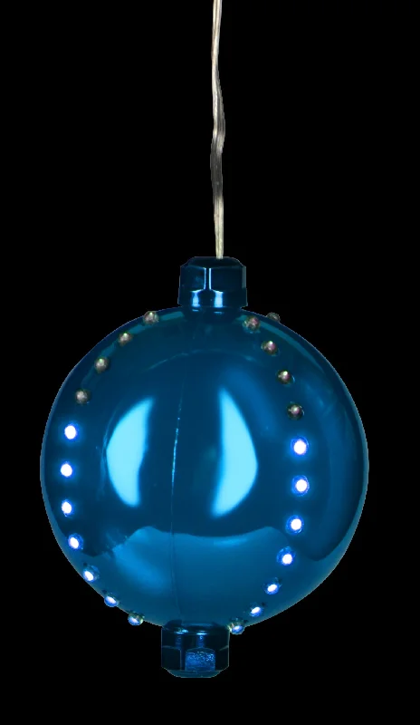 (Blue) Blue-colored Snowfall Ornament