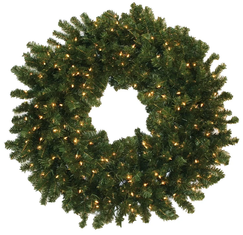 48" Pre-Lit Tiffany Artificial Christmas Wreath