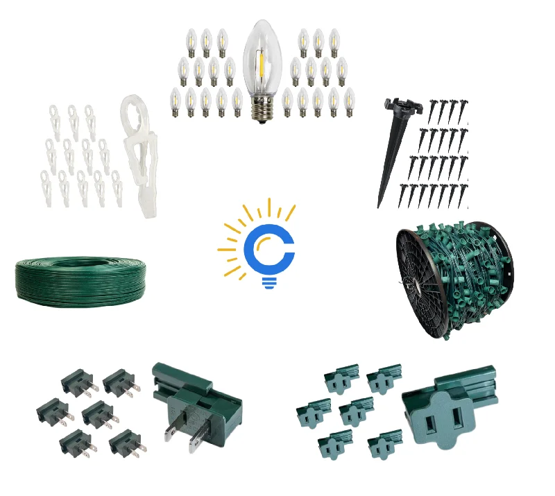 C9 500' Commercial Installation Kit - 12" Spacing