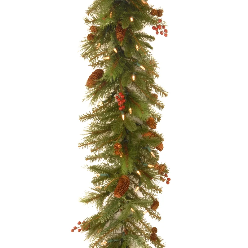 6 ft. Pre-Lit Noelle Garland with Warm White LED Lights