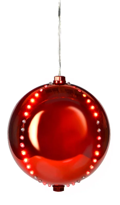 (Red) Red-colored Snowfall Ornament