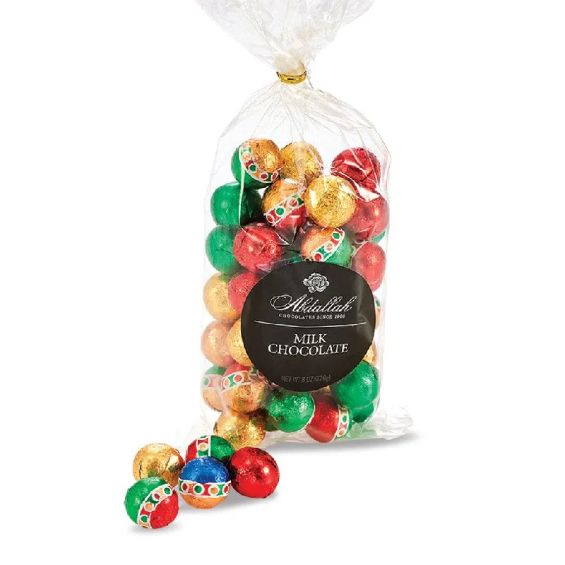 Abdallah Candies : Holiday Foiled Milk Choc Balls