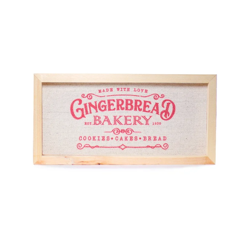 Christmas Sign Gingerbread Bakery 15x30cm