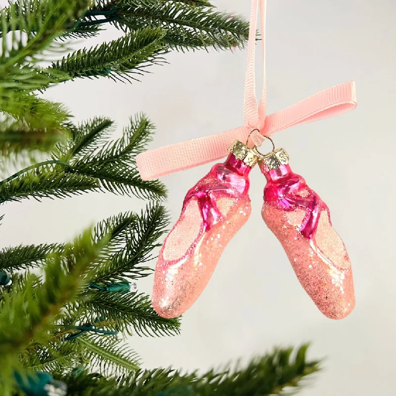 Pink Ballet Shoes Ornament