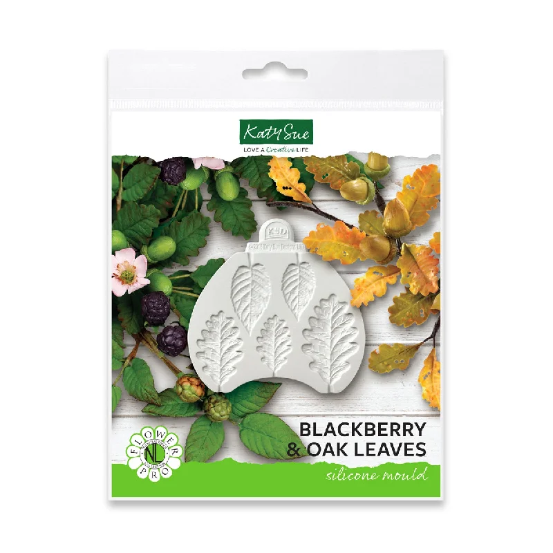 Flower Pro Blackberry & Oak Leaves Silicone Mould