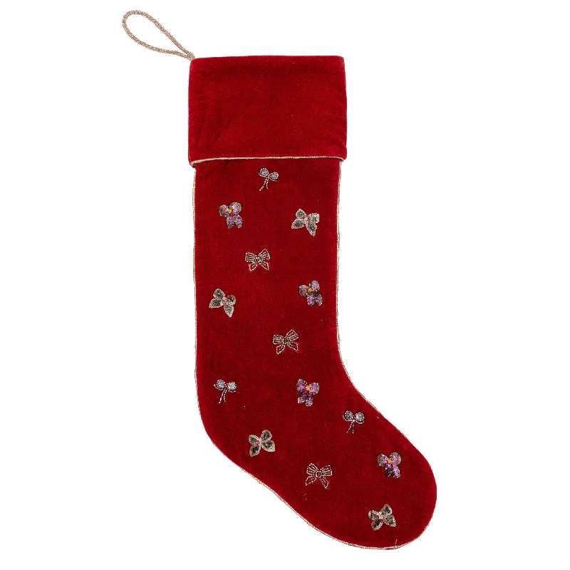 Bow Stocking, Red