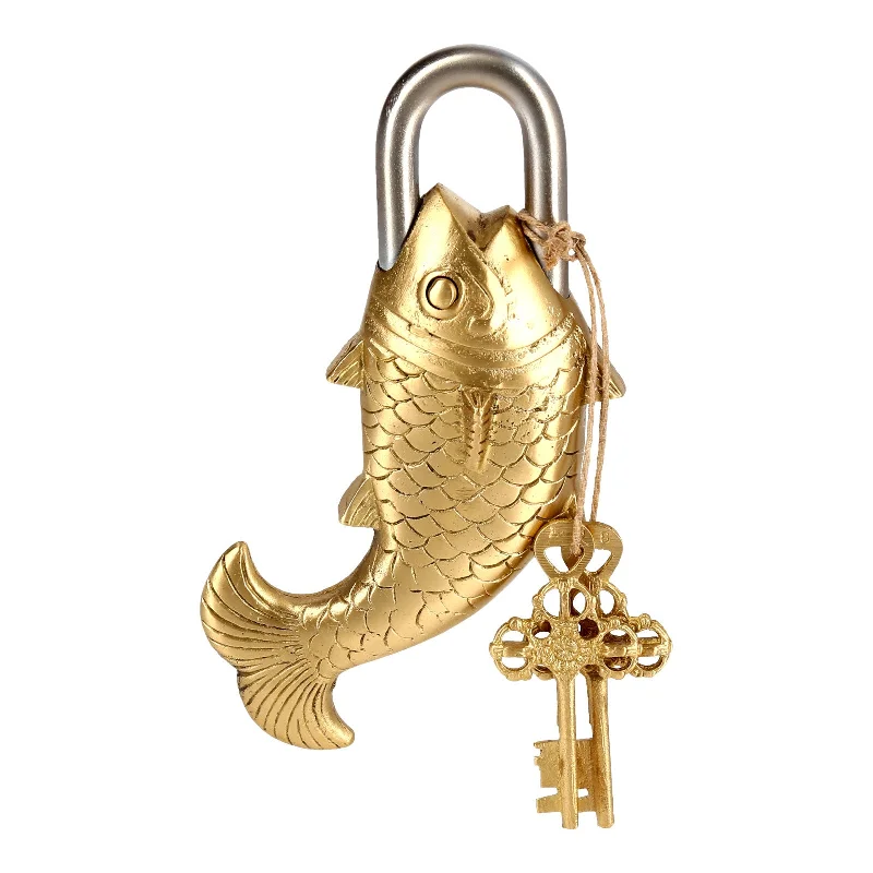 Brass Fish Padlock