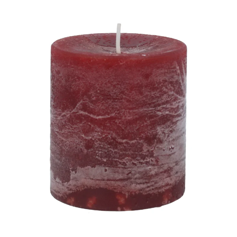 Burgundy Pillar Candle Small