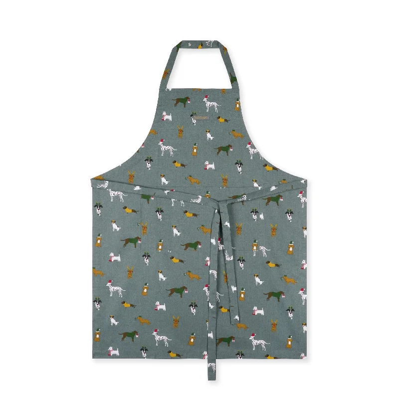 Christmas Dogs Adult Apron