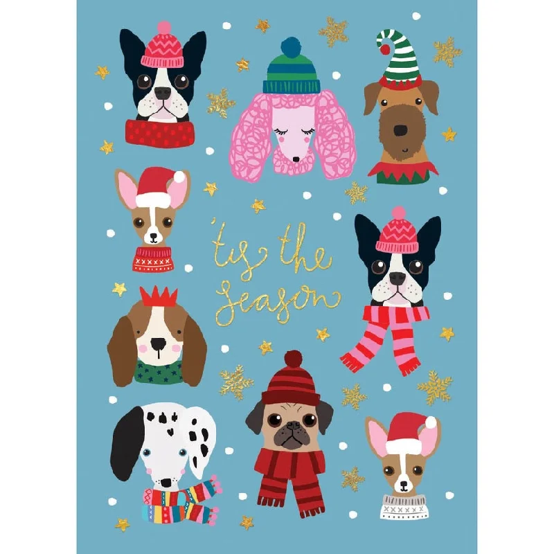 Christmas Dogs Boxed Greeting Cards