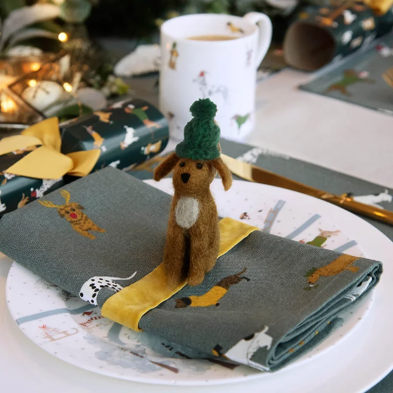 Christmas Dogs Napkins (Set of 4)