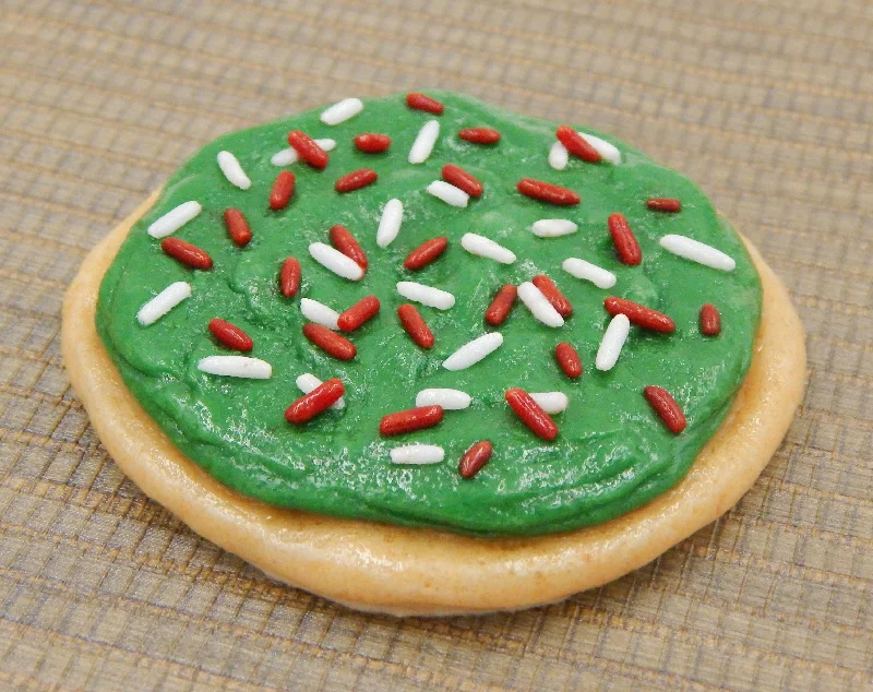 Christmas Glass Green Sugar Cookie with Sprinkles (76-213NHW)