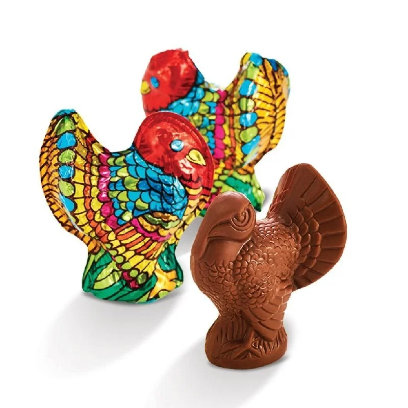 Abdallah Candies : Foiled Milk Chocolate Turkeys 1oz