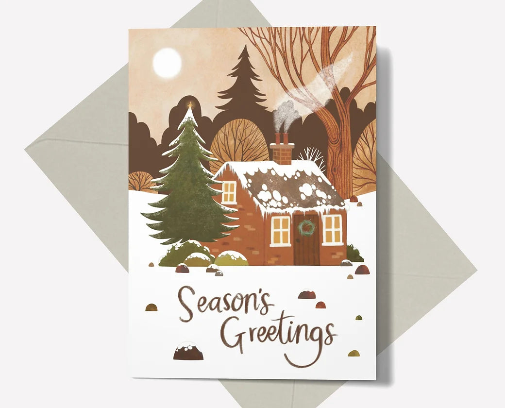 Cosy Cottage Christmas Card