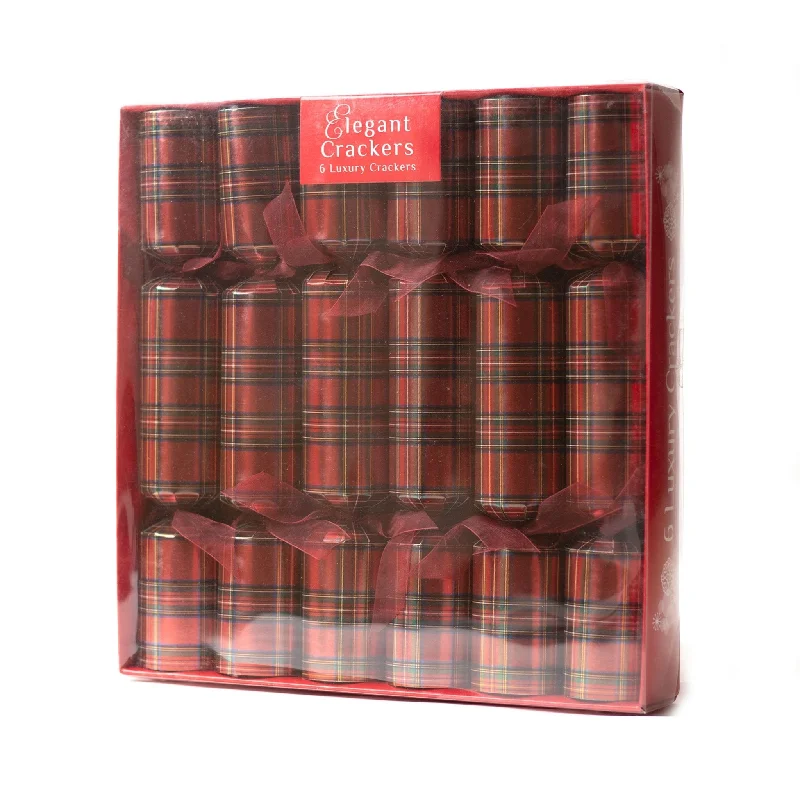 6pcs 12" Luxury  Buffalo plaid crackers