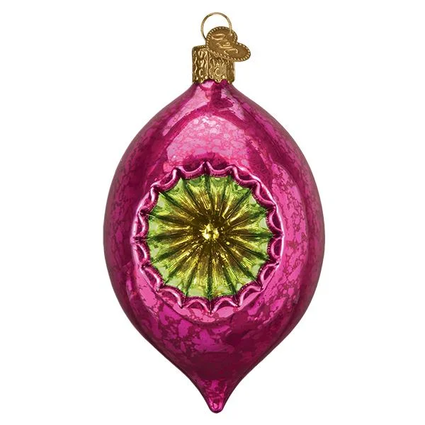 Reflector Ornament - Dazzling Fuchsia Reflection Ornament - Old World Christmas