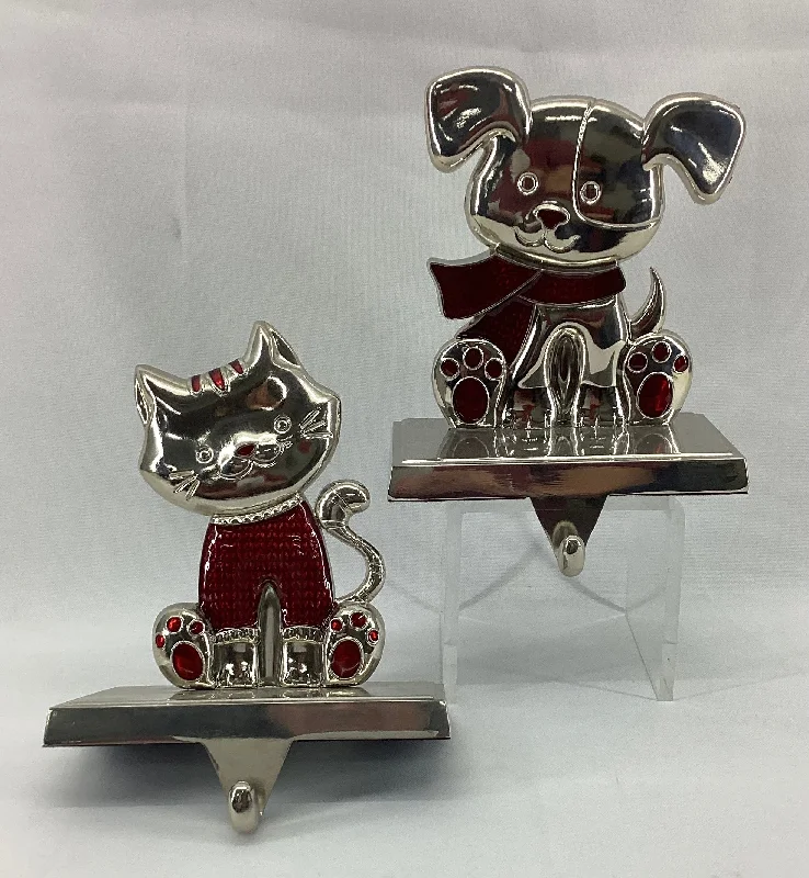 Metal Stocking Holder Dog/Cat 2 Ast