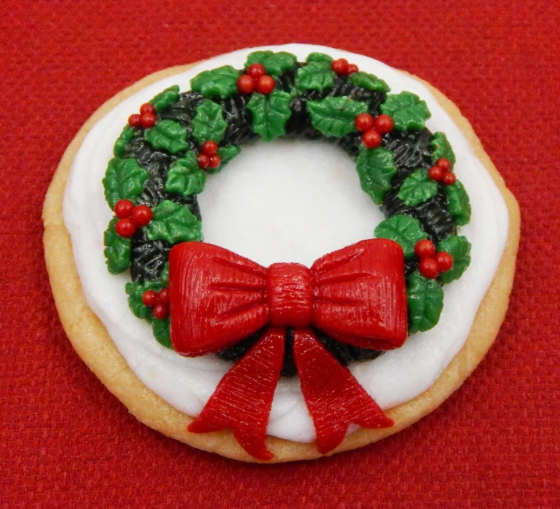 Glass Christmas Wreath Cookie (76-313WNH)