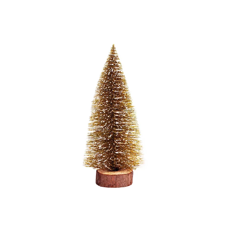 Gold Bottle Brush Tree - 20cm