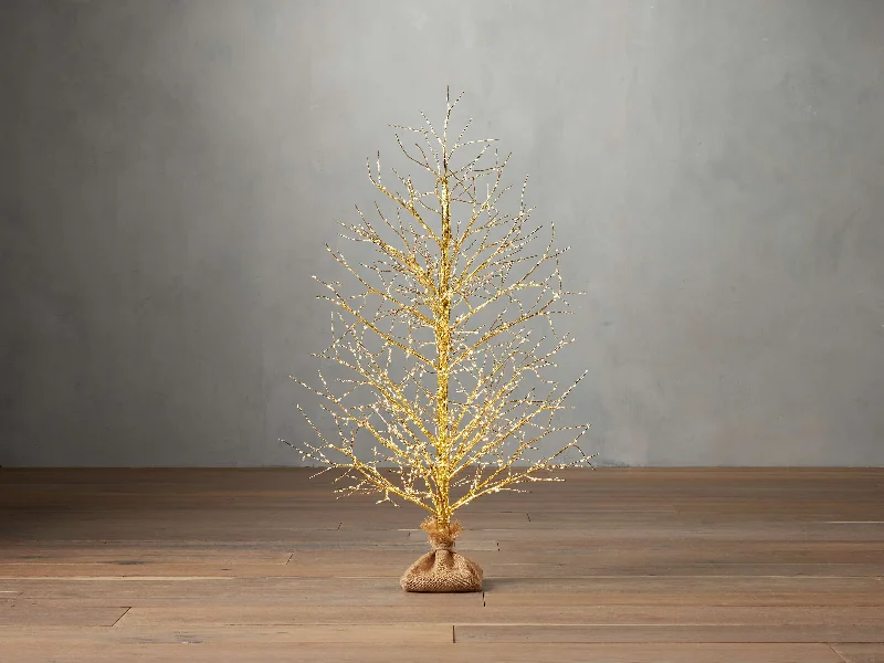 Gold Microlight Faux Tree