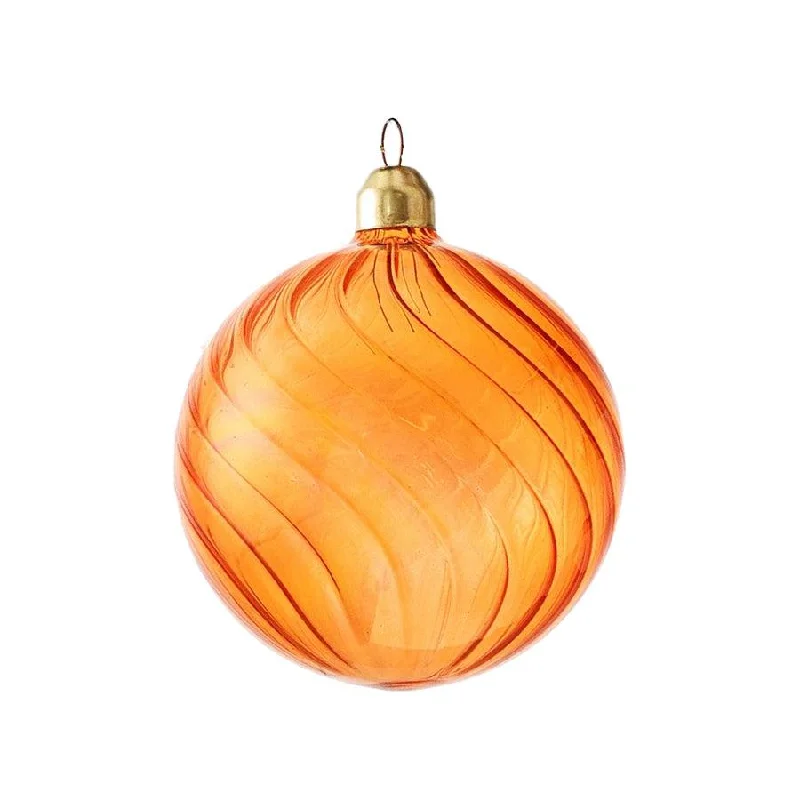 HARMONIER XMAS ORNAMENT 8CM 1PC - IRIDESCEN ORANGE  (40g)