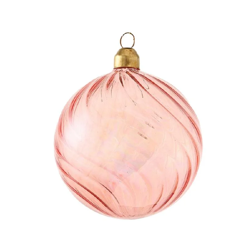 HARMONIER XMAS ORNAMENT 8CM 1PC - IRIDESCENT PINK  (40g)