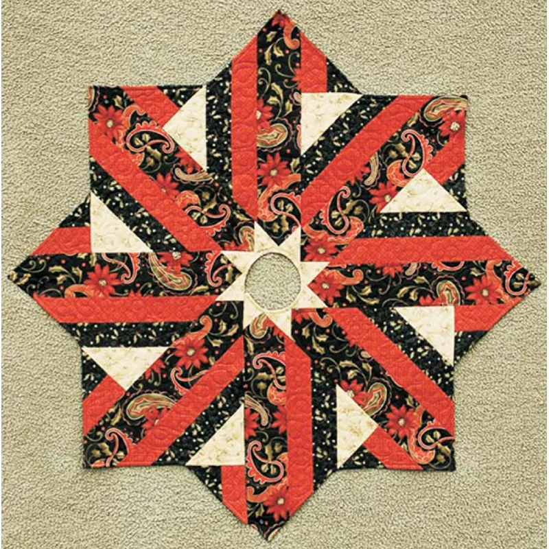 Holiday Dressing Tree Skirt HHQ-7348e - Downloadable Pattern