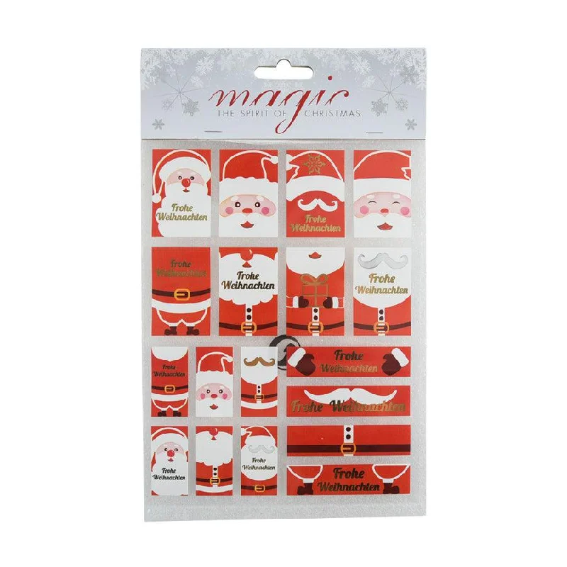 INGE Gift Label, Santa, Snowman, 20 cm