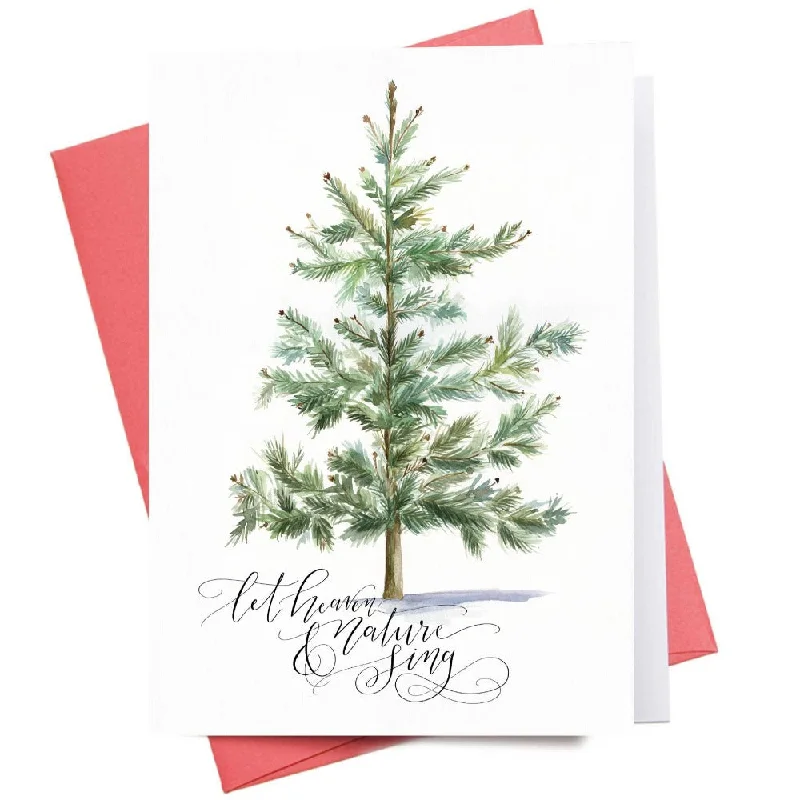 Heaven and Nature Sing Christmas Greeting Card