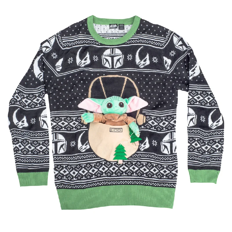 Kids Star Wars Baby Yoda The Child Forces Trees Ugly Christmas Sweater