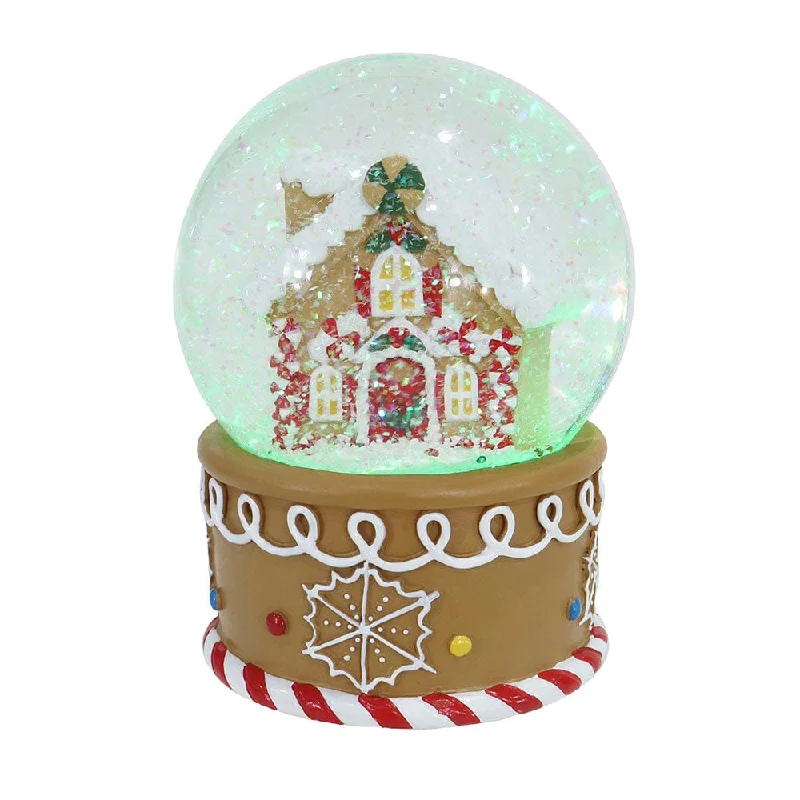 LED Musical Gingerbread Waterball (10cm)