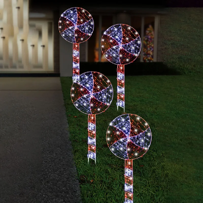 LED Starry Wire Lollipop Path Lights (4pk)