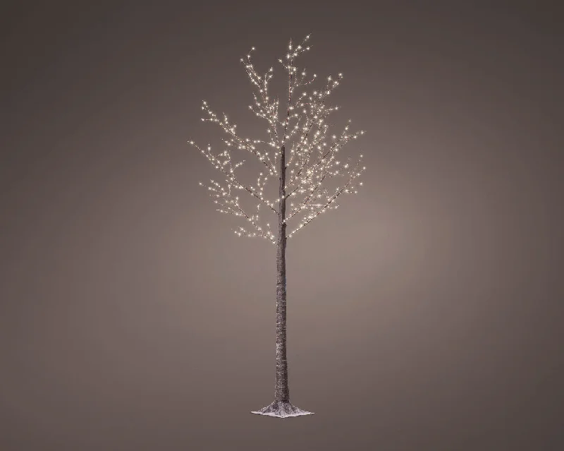 2.2m Warm White LED Brown Outdoor Tree by Lumineo