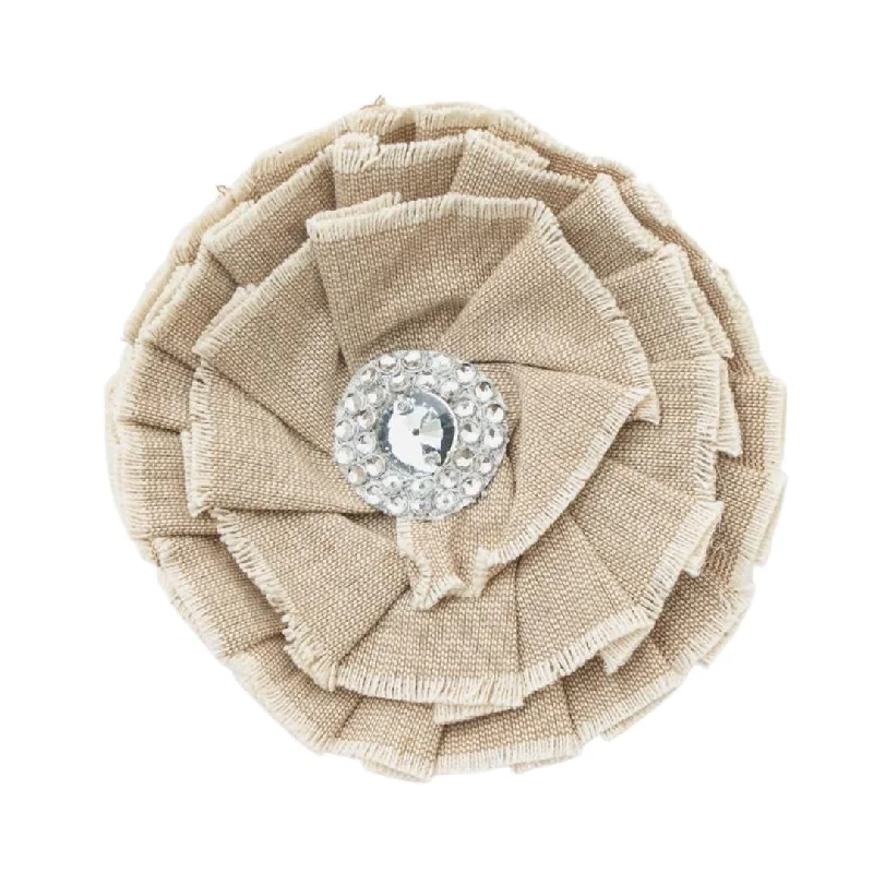 Linen Flower Clip-on Ornament