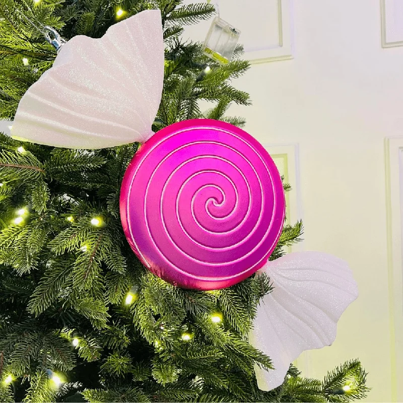 Matte Pink Candy Ornament