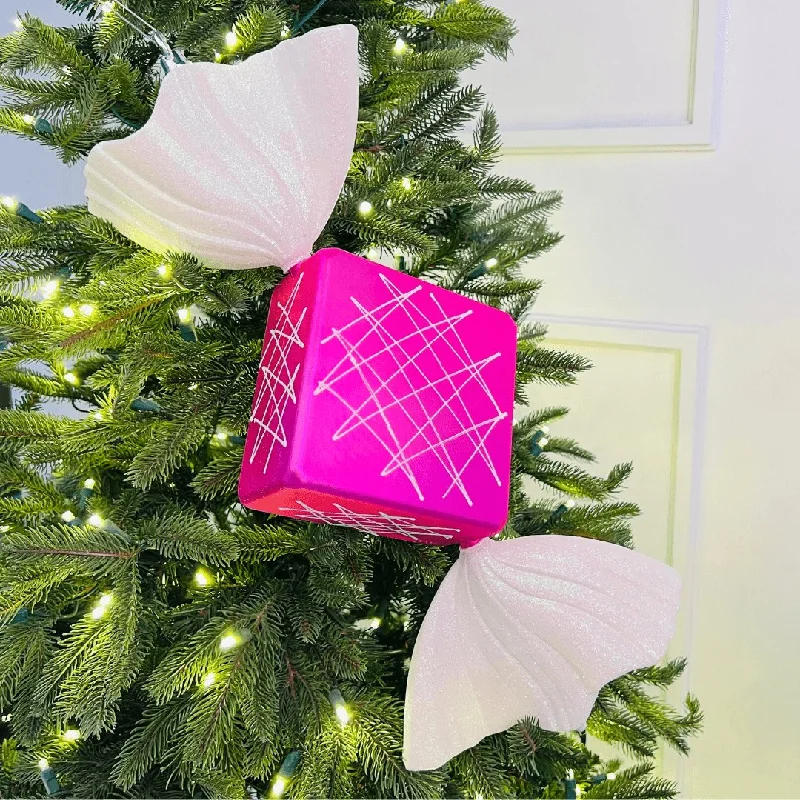 Matte Pink Diamond Candy Ornament