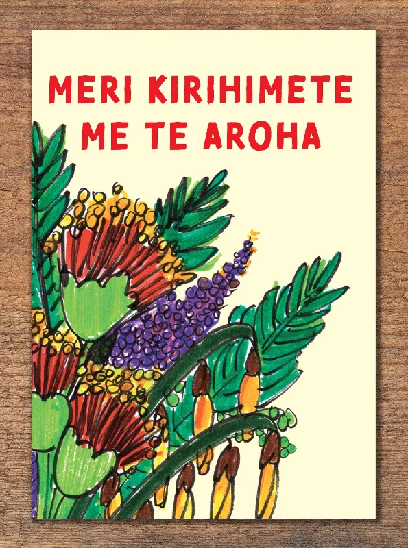 Meri Kirihemete me te aroha Christmas Card