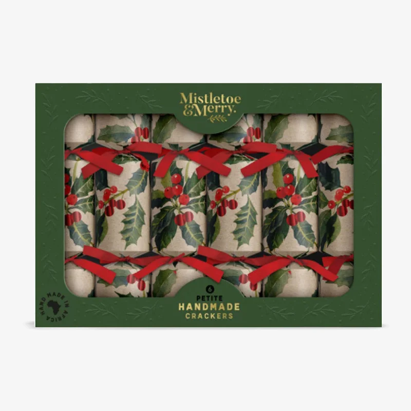 Mistletoe & Merry Petite Kraft Holly Bon Bons (Box of Six)