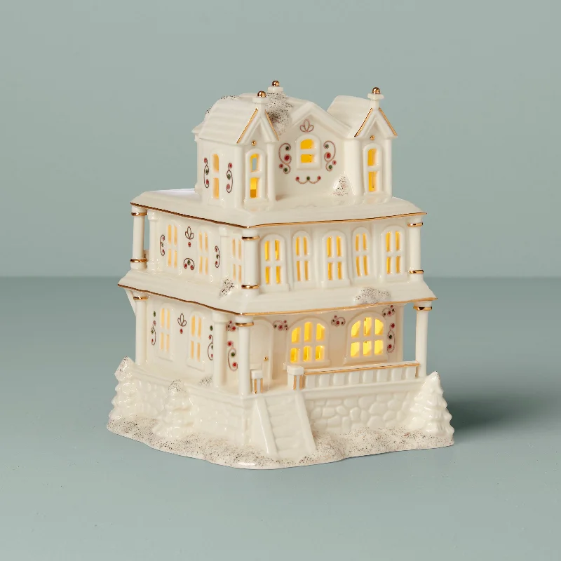 Mistletoe Park Light-Up Victorian House Figurine