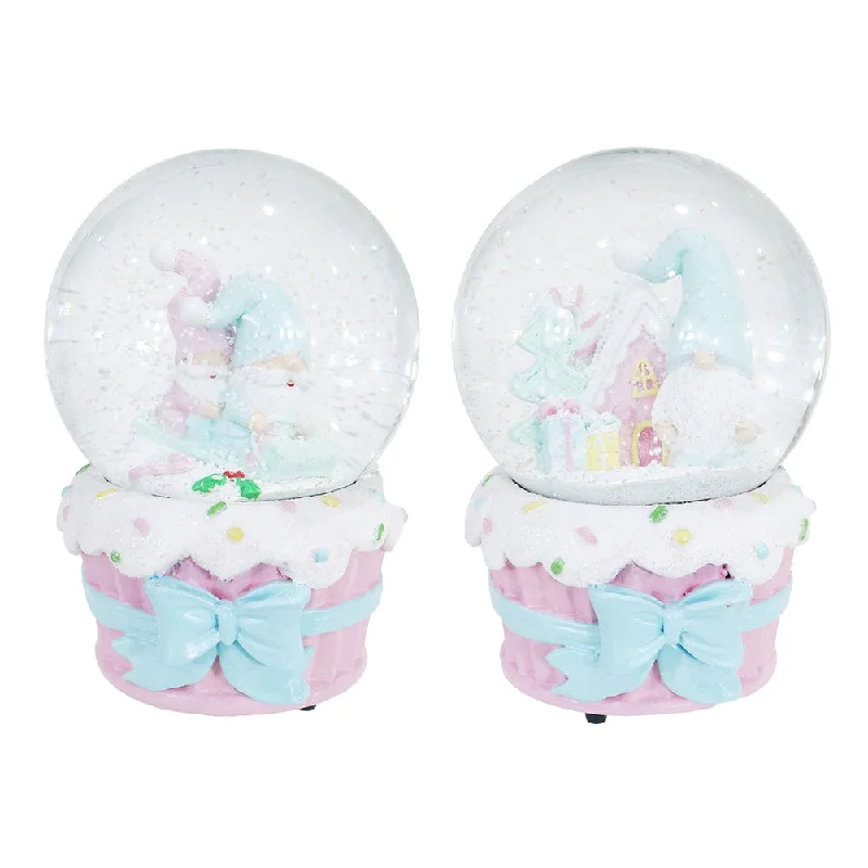 Musical Pastel Gnome Waterball Asst (10cm)