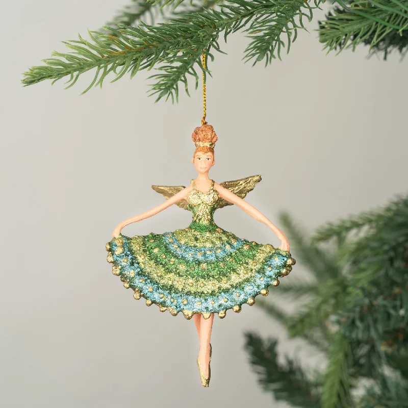 Ocean Ballerina Fairy with Wings Ornament