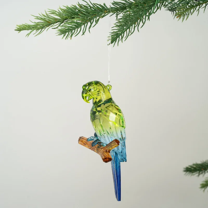 Ombre Crystal Macaw Ornament