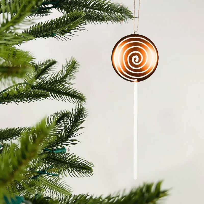 Orange Lollipop Ornament