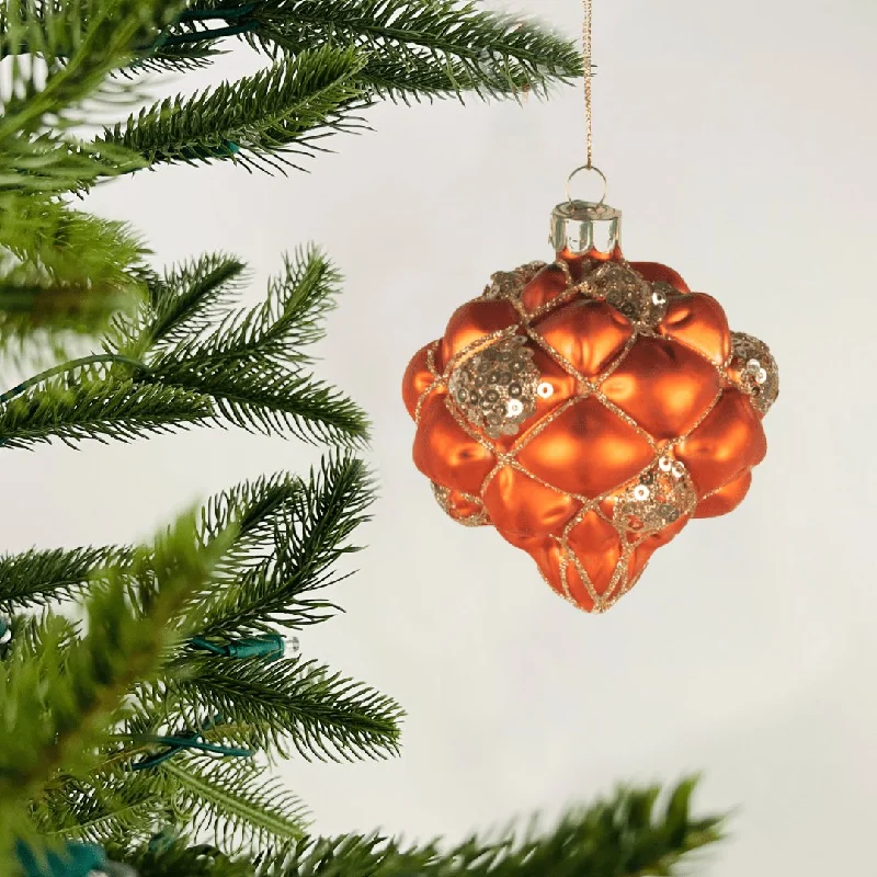 Orange Onion Ornament