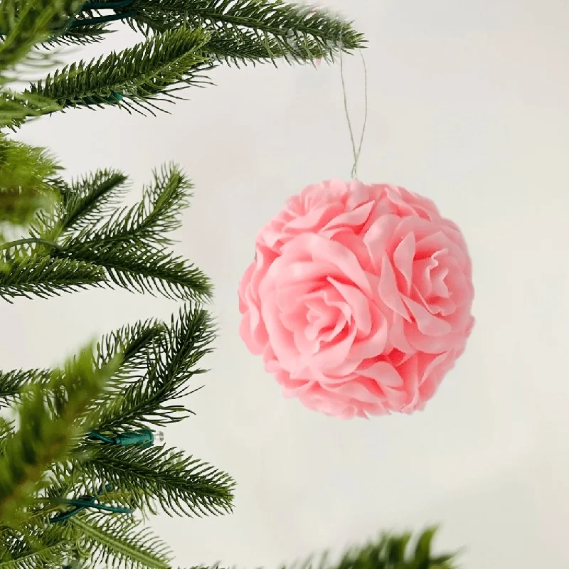 Peach Rose Flower Ornament